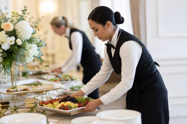 Catering company website example by PageFront