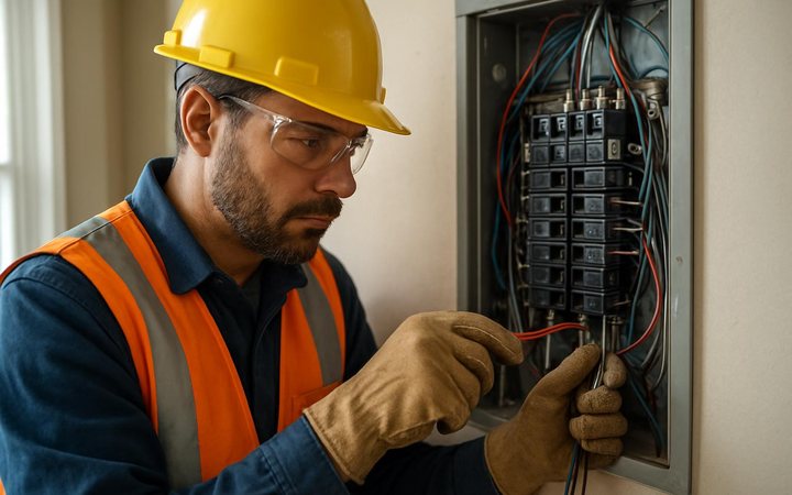 Electrician website example by PageFront