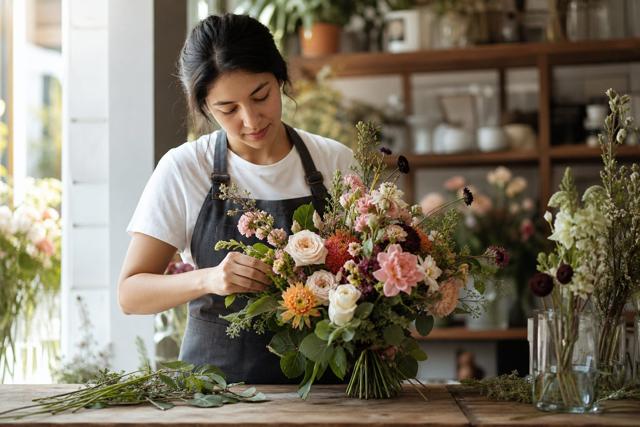 Florist website example by PageFront
