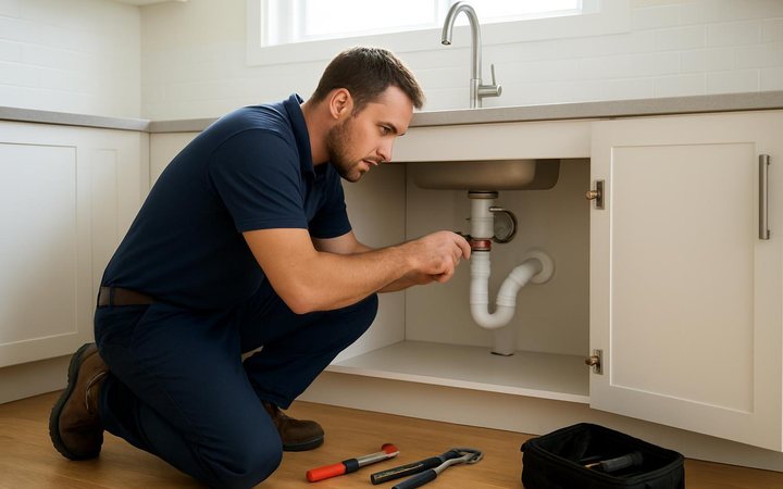 Plumber website example by PageFront