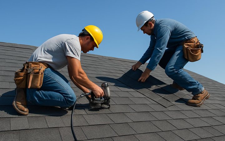 Roofing Company website example by PageFront