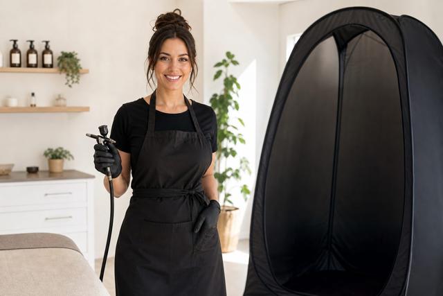 Spray tan artist website example