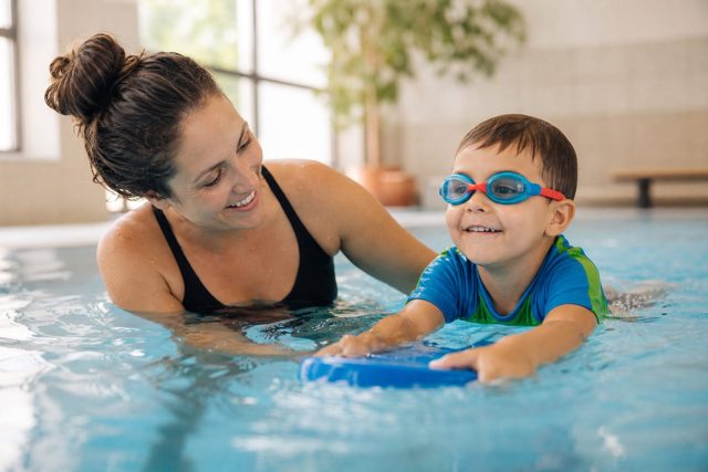 Swim school website example by PageFront