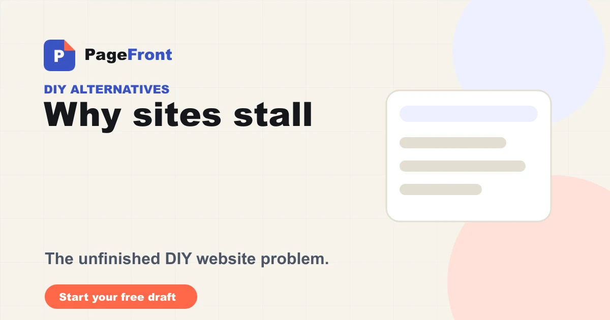 Why sites stall