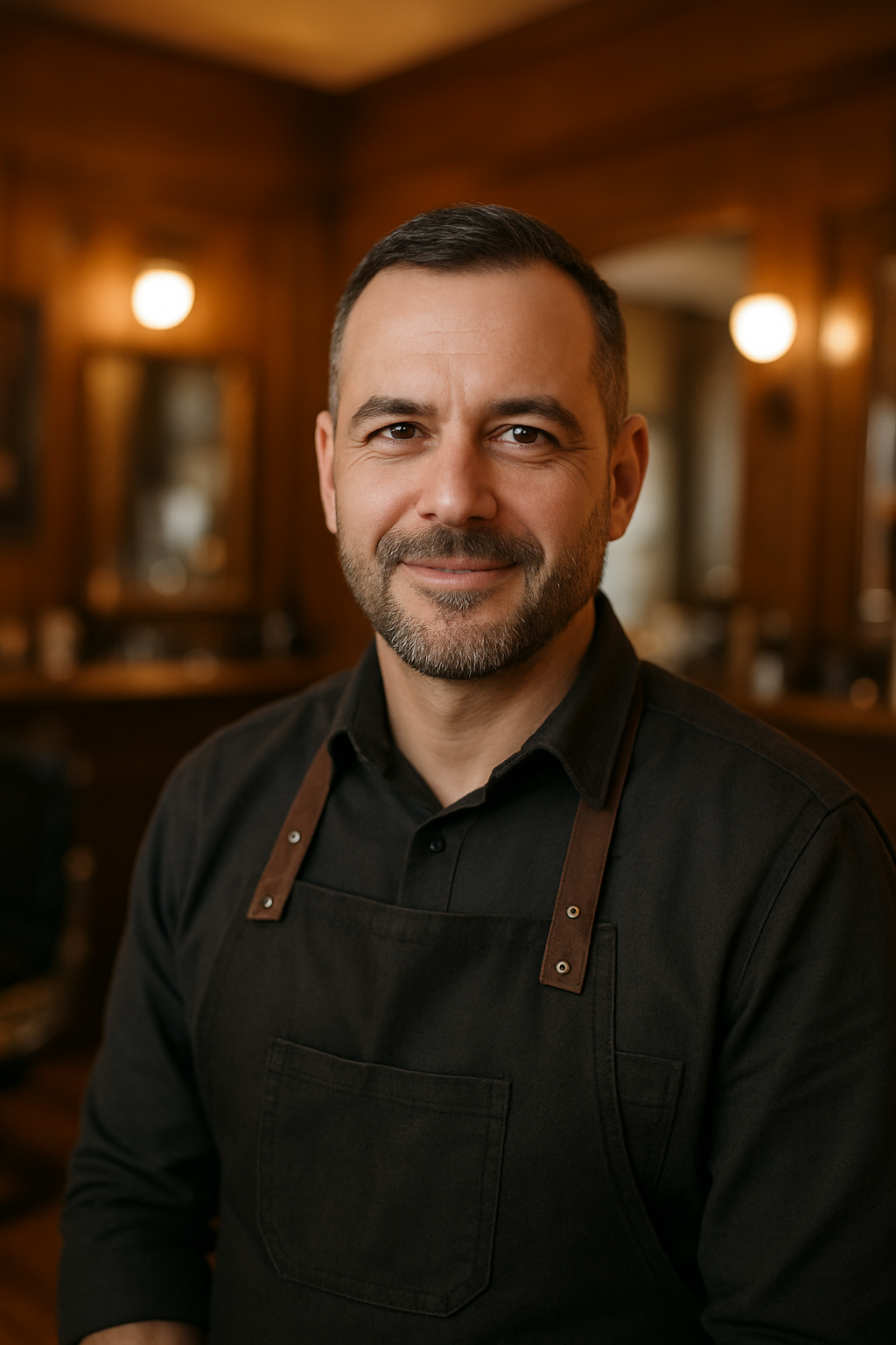 Barber at Ironclad Barbershop specializing in beard work and classic cuts