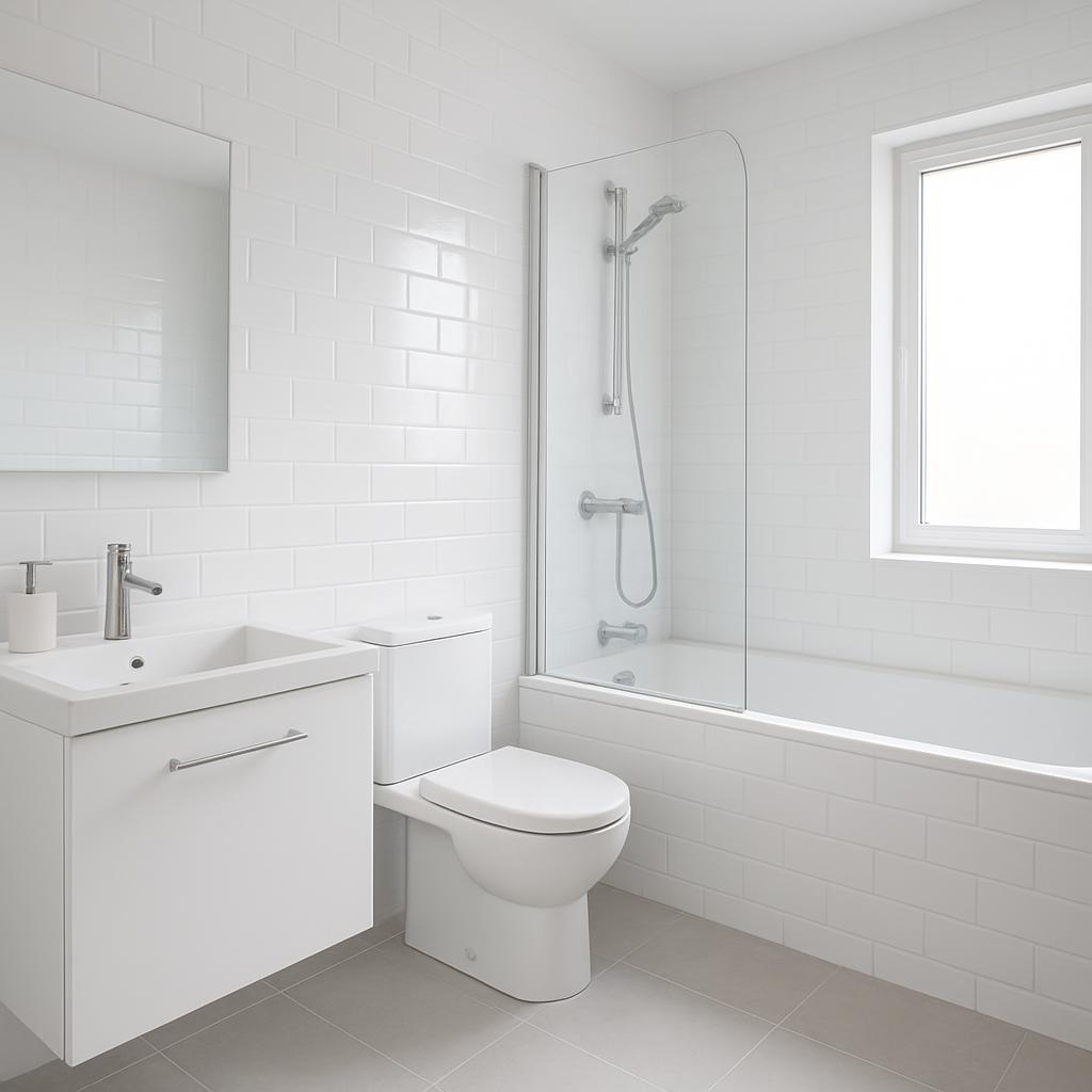 Sparkling clean bathroom