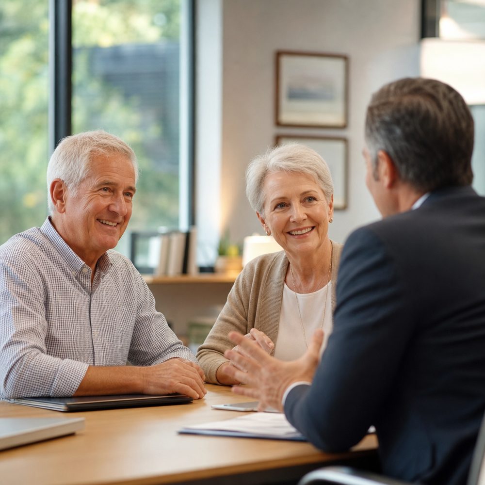 Planning meeting at Meridian Wealth Advisors