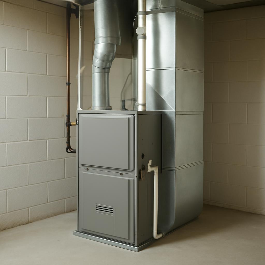 New high-efficiency furnace installed