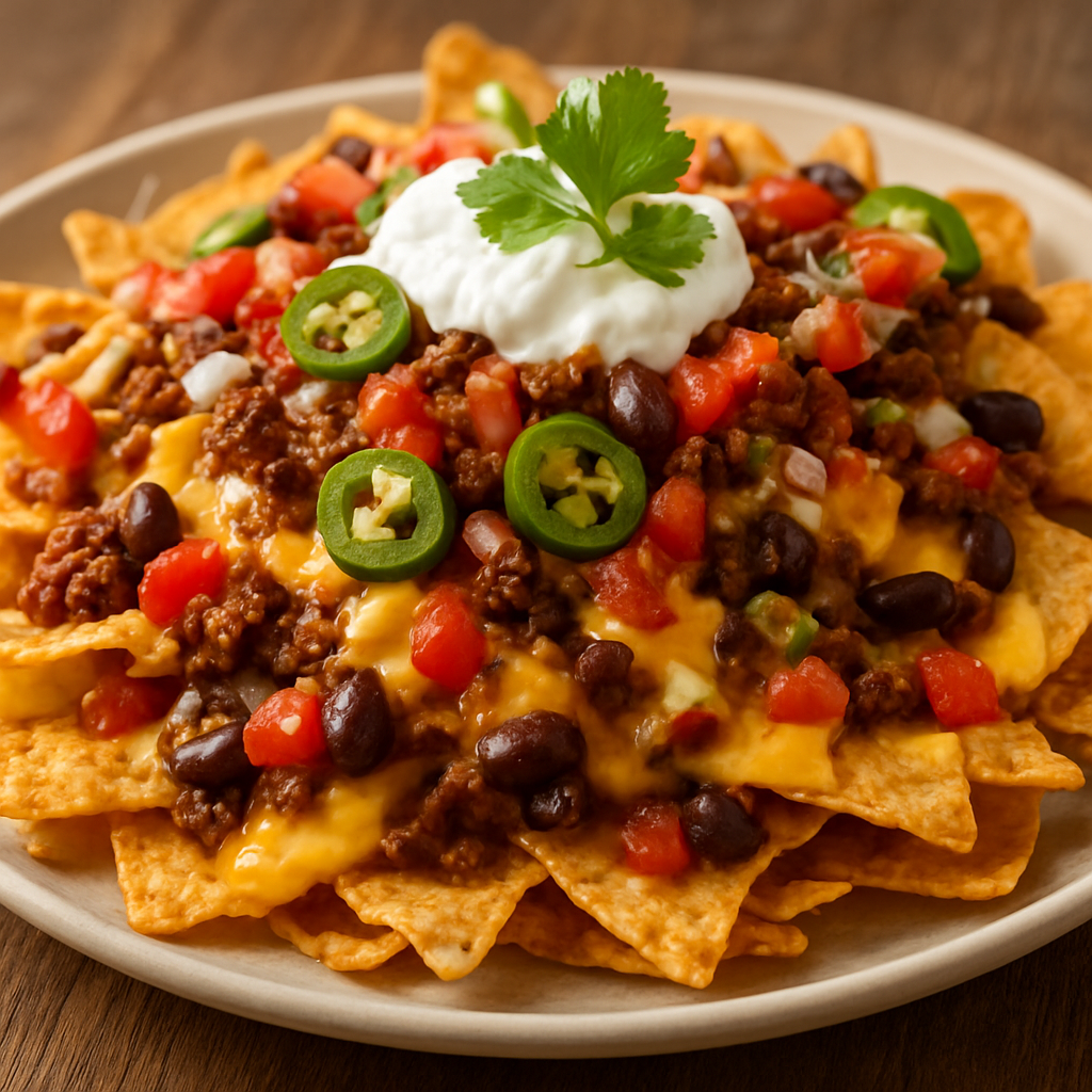 Loaded Mexican nachos